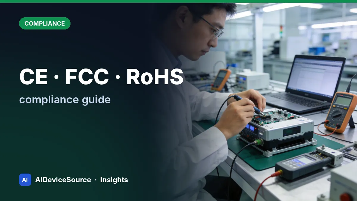 Importing AI Devices: A 2026 Guide to CE, FCC, RoHS, CPC and GCC
