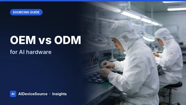OEM vs ODM for AI Hardware: Which Sourcing Model Fits Your Brand?