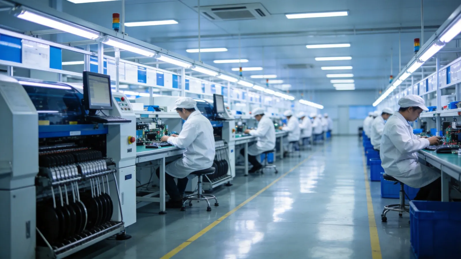 AIDeviceSource electronics manufacturing workshop in Shenzhen