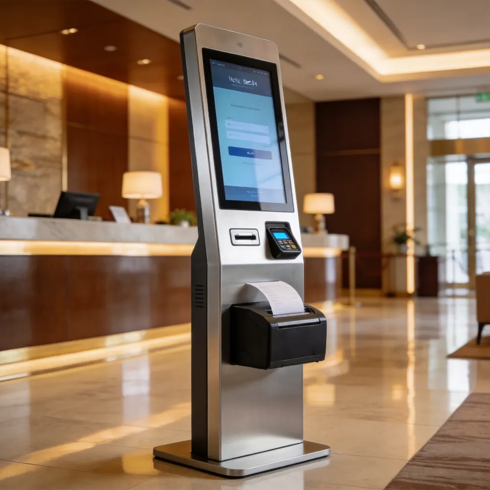 Hotel self check-in kiosk